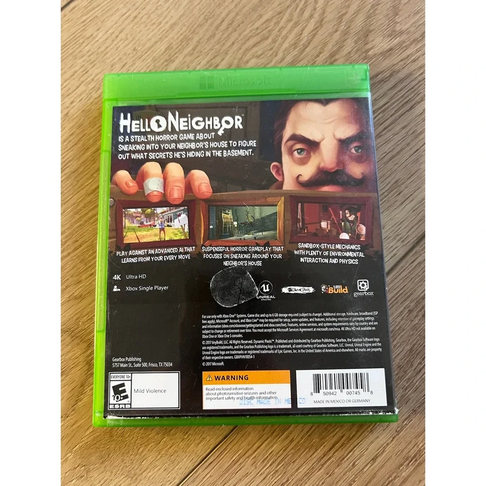 Hello Neighbor Video Game Xbox One‎ Stealth Horror Game